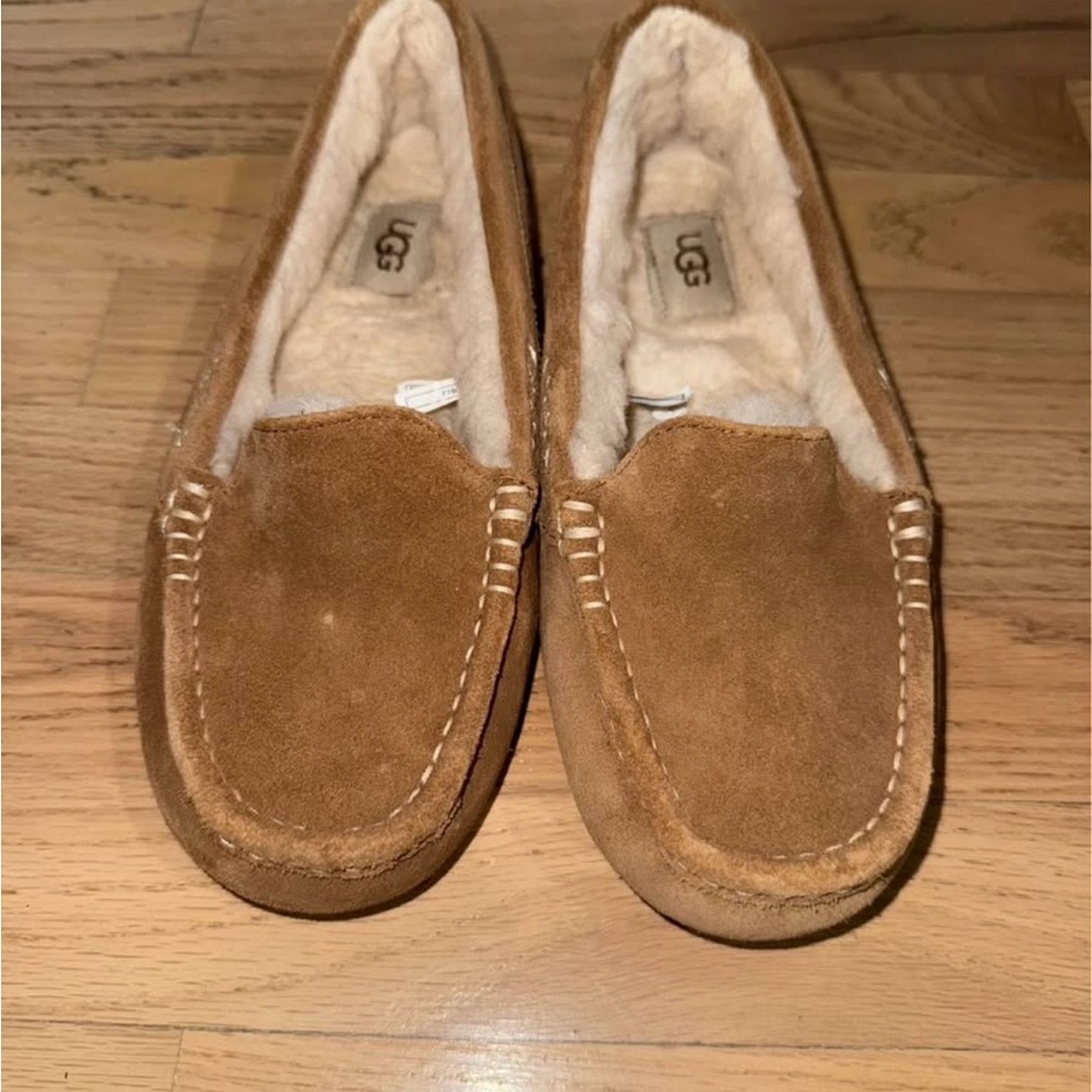 UGG Women's Tan Suede Slippers